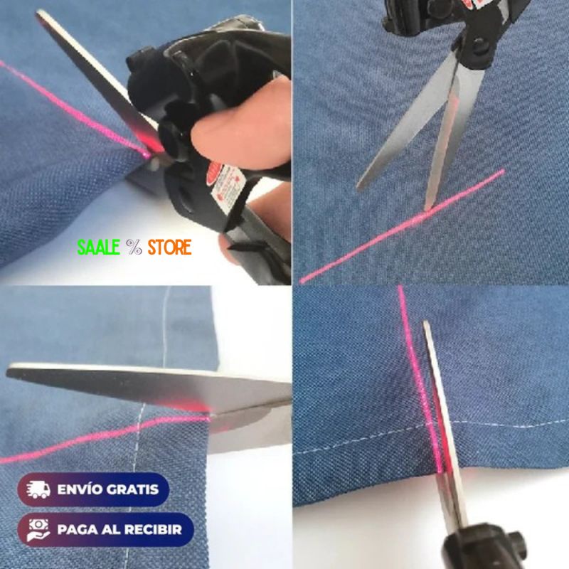 LaserCut Pro | Tijeras Con Guía Laser para Cortes Precisos