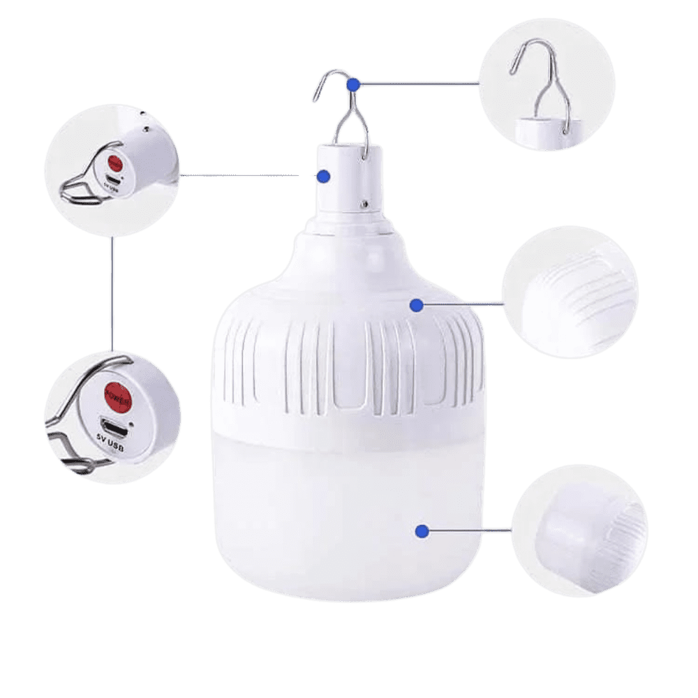 Bombillo Recargable de Alto Rendimiento