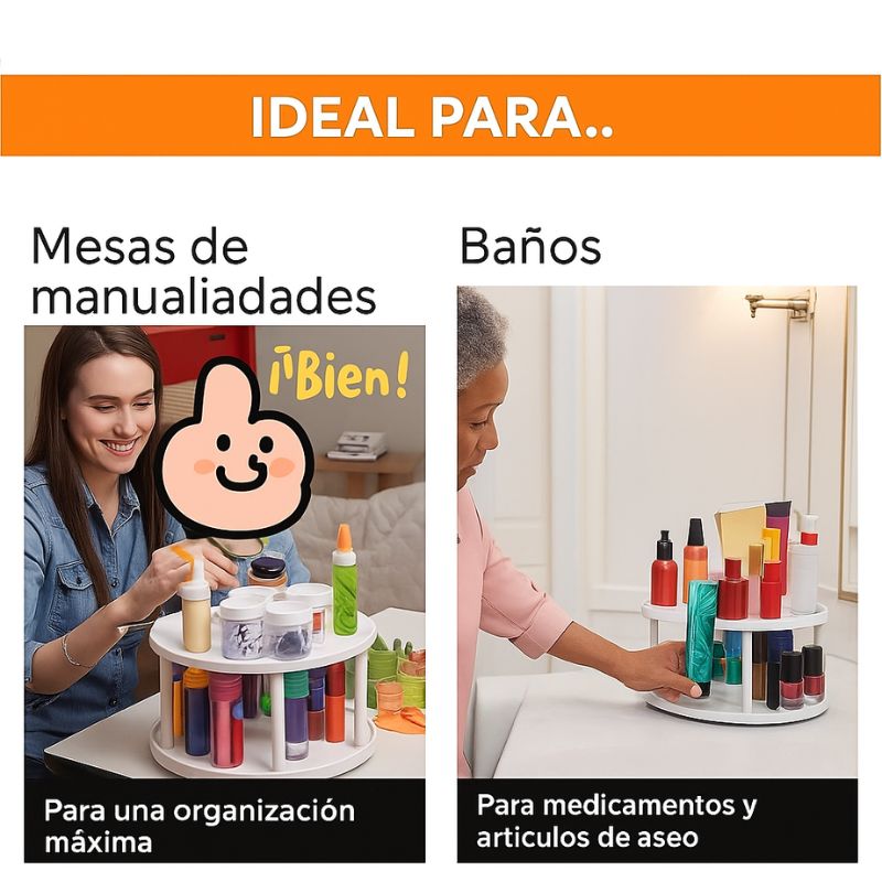 SpiceSpinner |Organizador Multiusos para Maximizar tu espacio y Libera tu Cocina