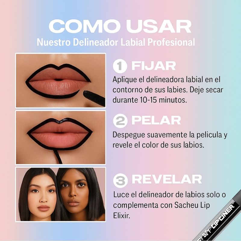 LipSculpt | Lápiz Perfilador de Labios con Película Pelable