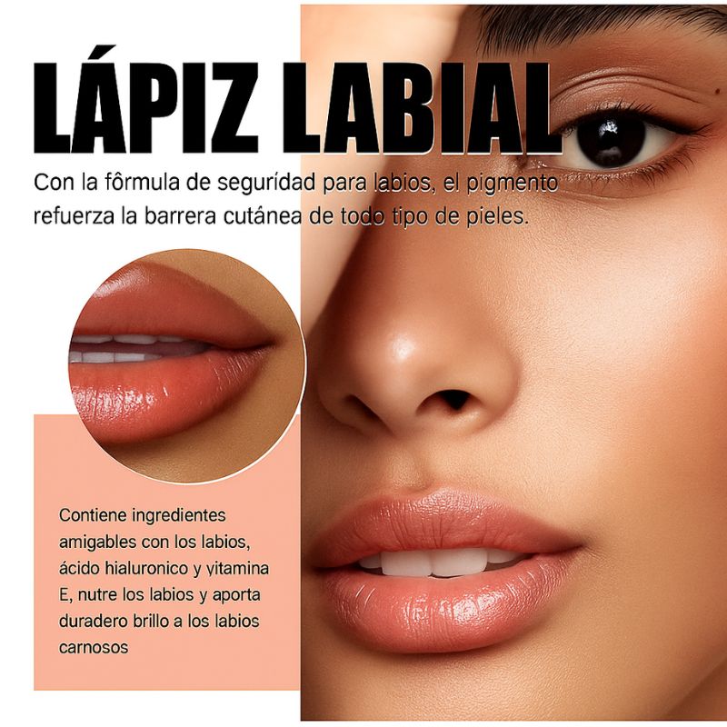 LipSculpt | Lápiz Perfilador de Labios con Película Pelable