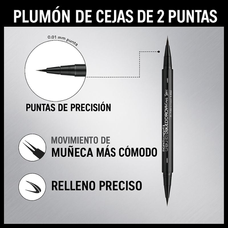 PerfectLine | Lápiz de Cejas 2 en 1 con dos Puntas