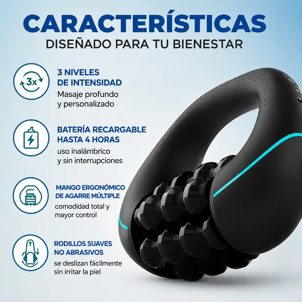 PulseRoll™ Masajeador Linfático Eléctrico | Piernas más ligeras y relajadas en minutos