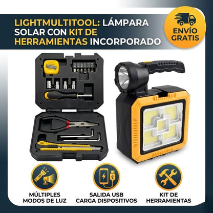 LightMultitool | Lámpara Solar con Kit de Herramientas Incorporado