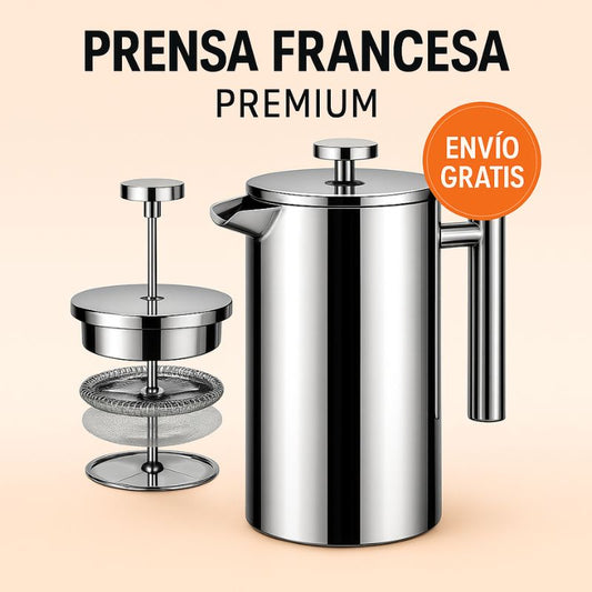 CoffeeMaster | Prensa Francesa Premium de Acero Inoxidable 600 ML