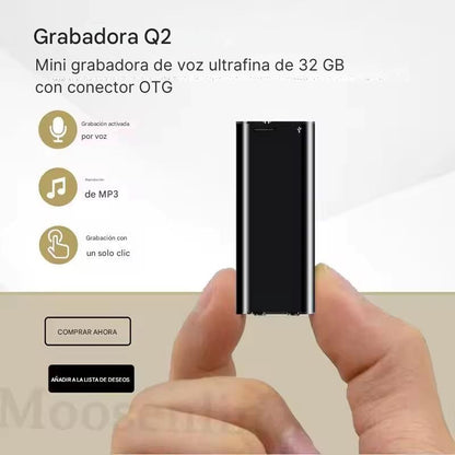 SmartVoice | Grabadora Portátil con 32 GB de Almacenamiento