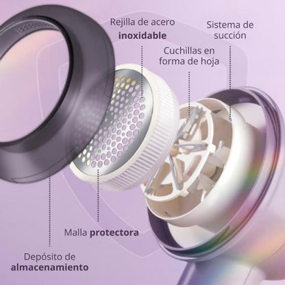 SpinClean | Removedor De Pelusa Eléctrico Recargable