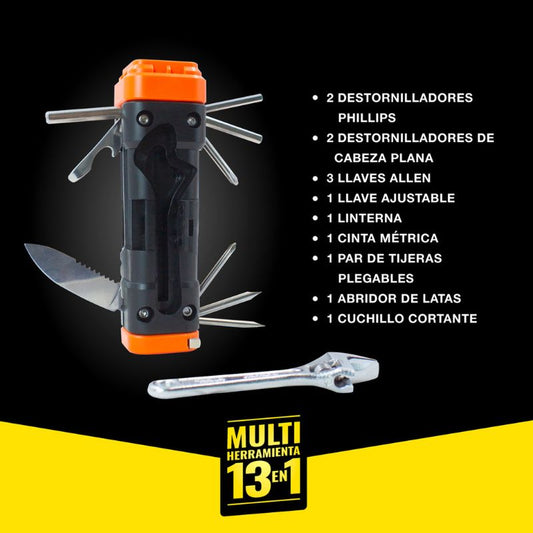 ToolPro | Linterna Multifuncional 13 en 1