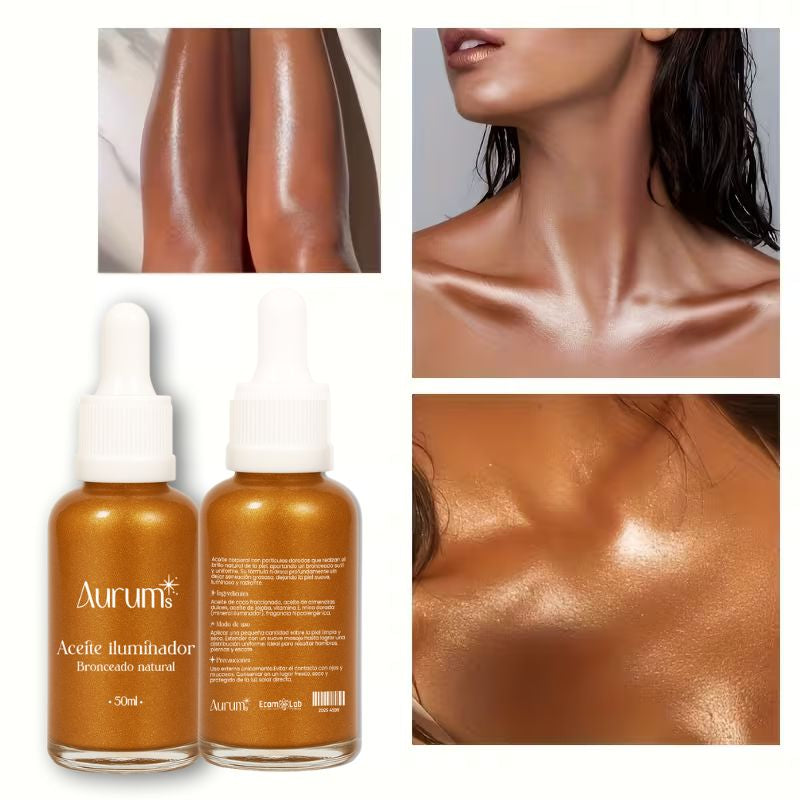 Aurums Body | Aceite Iluminador Bronceado Natural