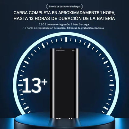 SmartVoice | Grabadora Portátil con 32 GB de Almacenamiento