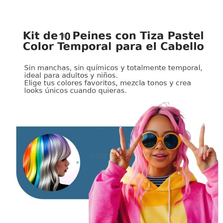 MagicColor | Peine de Tiza para el Cabello