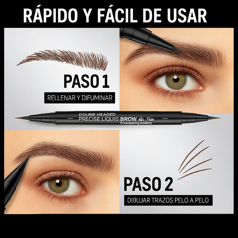 PerfectLine | Lápiz de Cejas 2 en 1 con dos Puntas