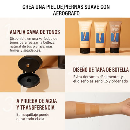 SilkBody | Maquillaje Corporal Disimula Imperfecciones y Unifica el Tono