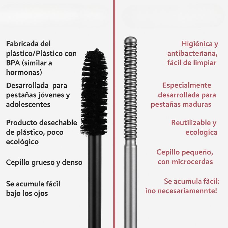 EspiralLash | Máscara de Pestañas con Cepillo en Espiral