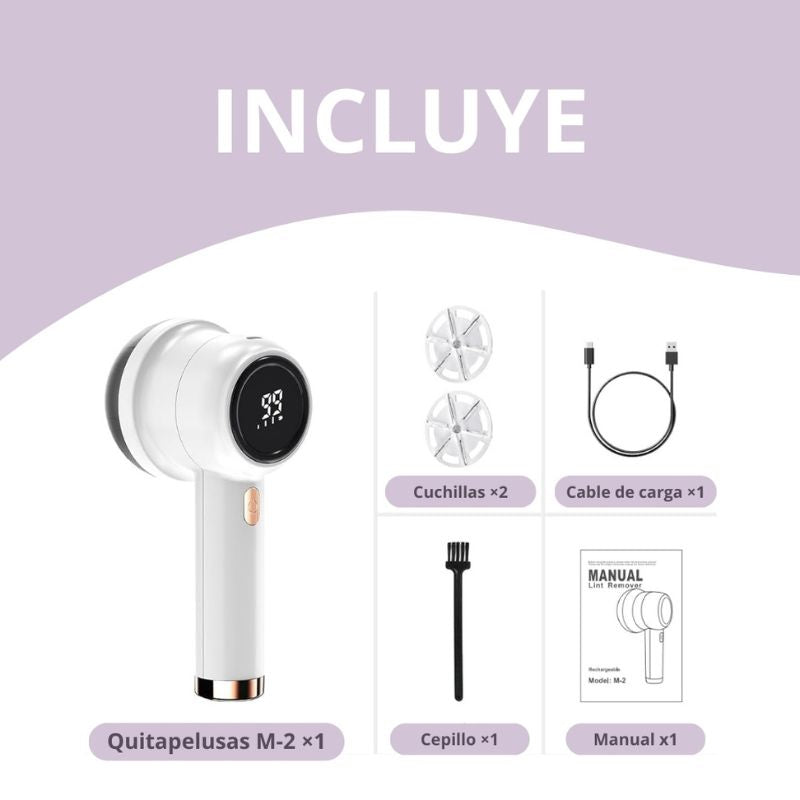 SpinClean | Removedor De Pelusa Eléctrico Recargable