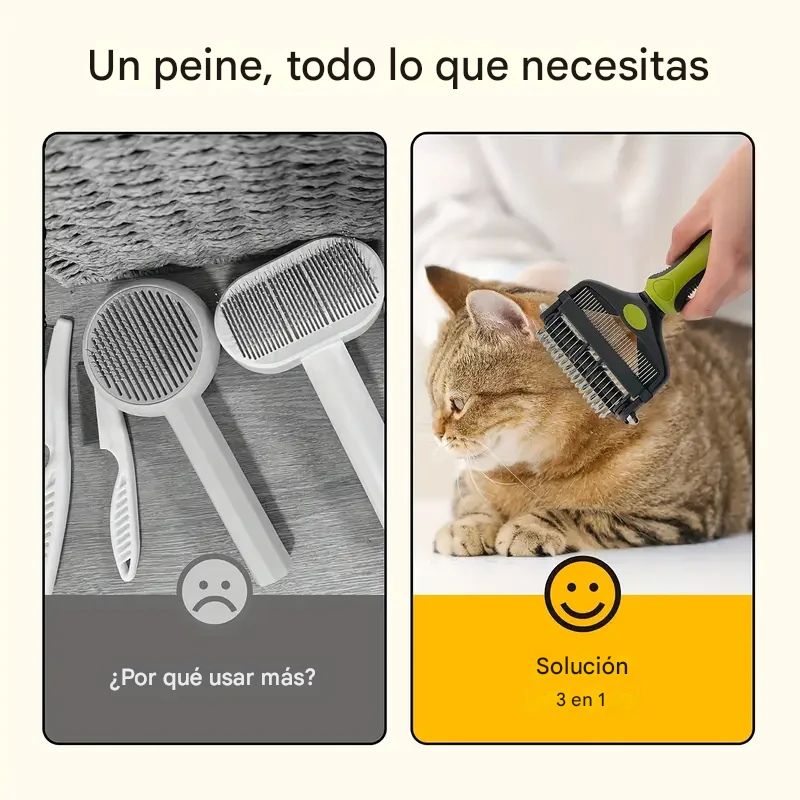 SuavePet | Cepillo Grumming Deslanador para Mascotas