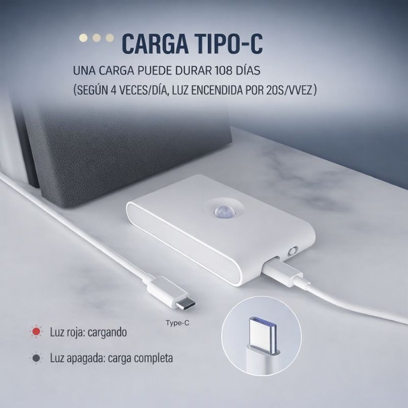 LumiHome | Luz Led Nocturna Recargable Portátil