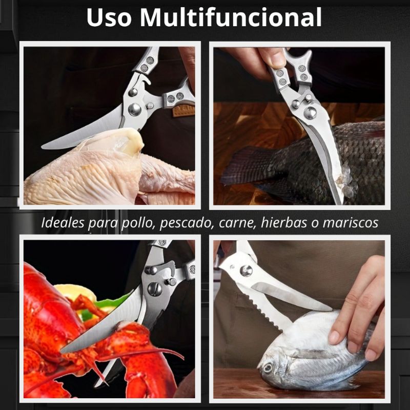 KitchenPro | Tijeras de Cocina en Acero Inoxidable