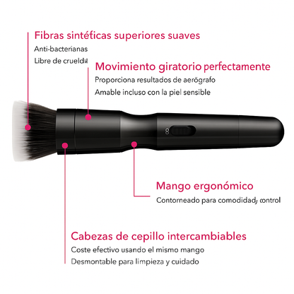 LumiBlend | Kit de Brochas Giratorias para Maquillaje