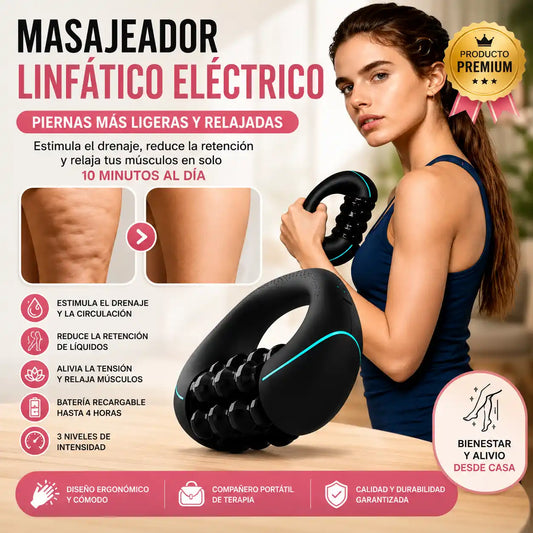 PulseRoll™ Masajeador Linfático Eléctrico | Piernas más ligeras y relajadas en minutos