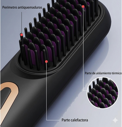 GlowLiss | Cepillo Alisador Inalámbrico