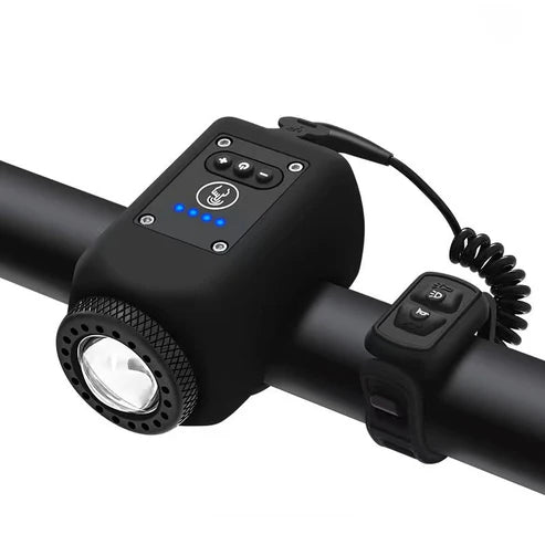 RideGuard™ | Bocina para Bicicleta con Linterna Impermeable