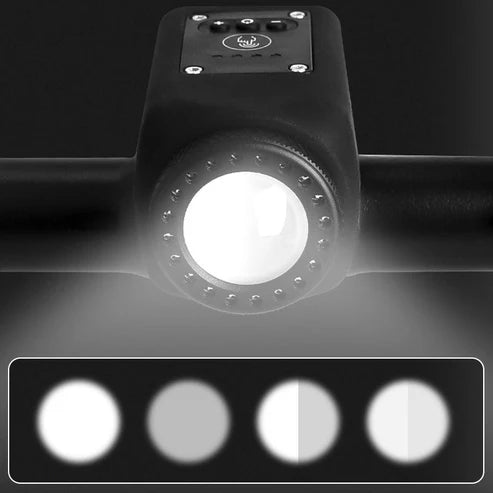 RideGuard™ | Bocina para Bicicleta con Linterna Impermeable