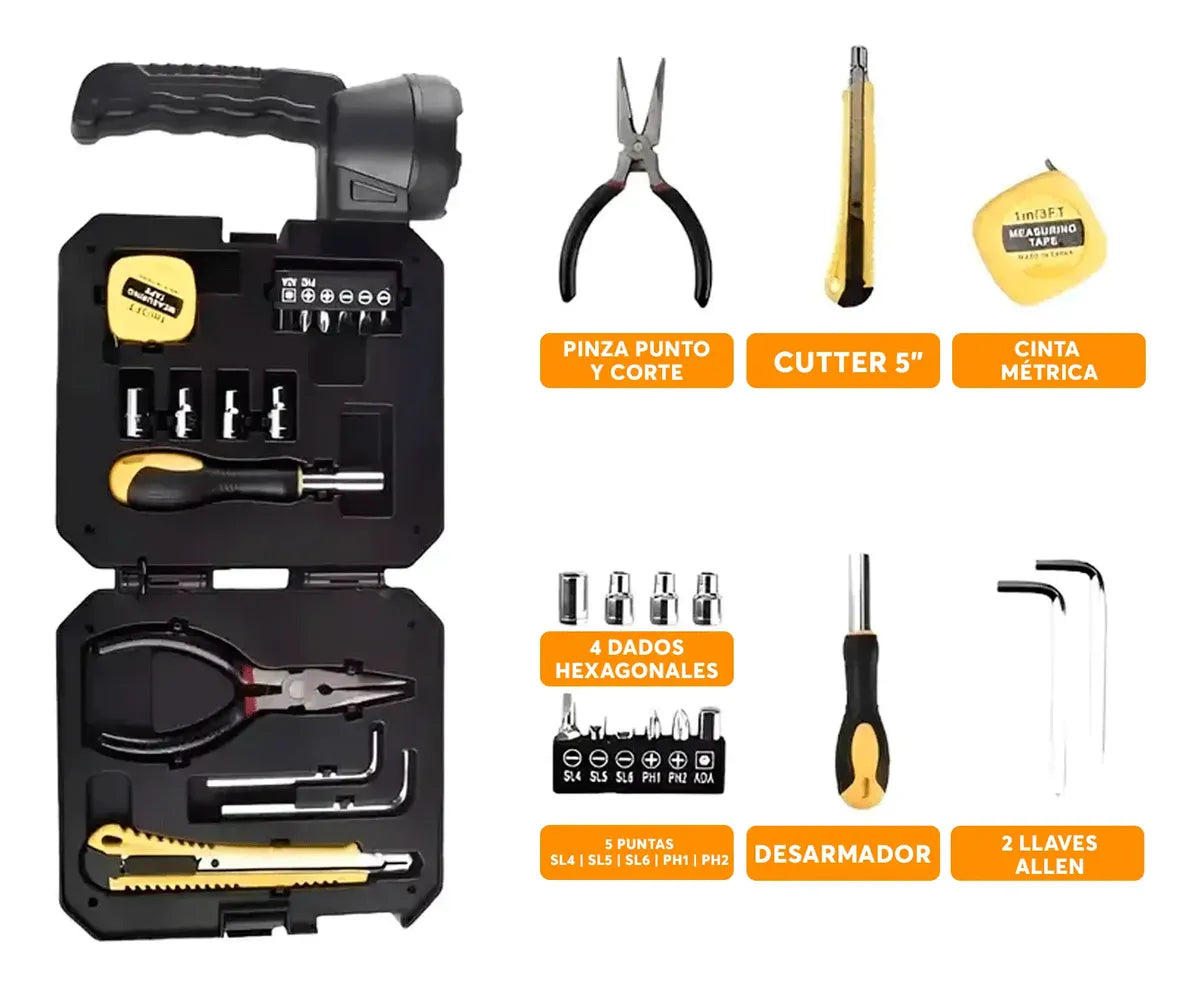 LightMultitool | Lámpara Solar con Kit de Herramientas Incorporado