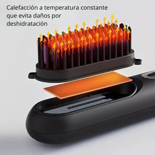 GlowLiss | Cepillo Alisador Inalámbrico