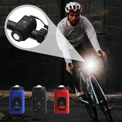 RideGuard™ | Bocina para Bicicleta con Linterna Impermeable