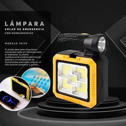 LightMultitool | Lámpara Solar con Kit de Herramientas Incorporado