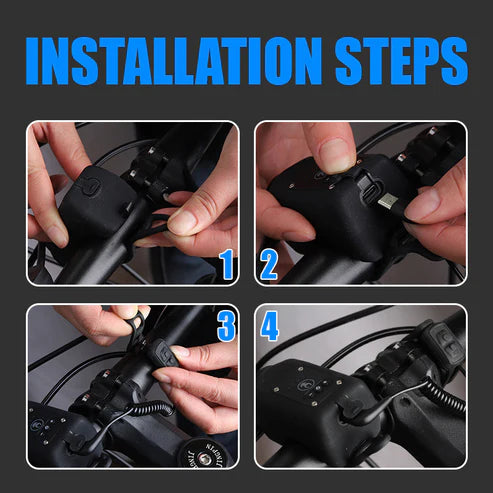 RideGuard™ | Bocina para Bicicleta con Linterna Impermeable