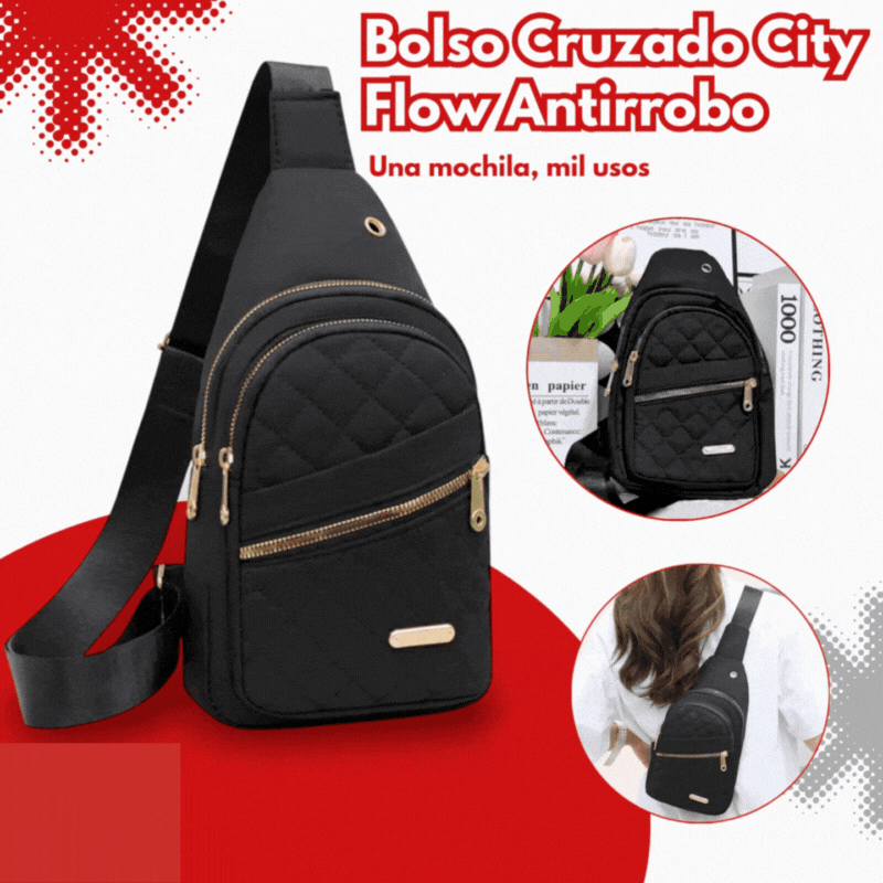 CityFlow | Bolso Cruzado Bandolera Antirobo