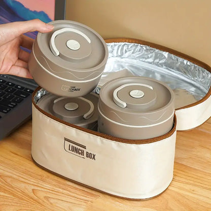 FoodBox | Lonchera Premium * 4 con Maleta Isotermica