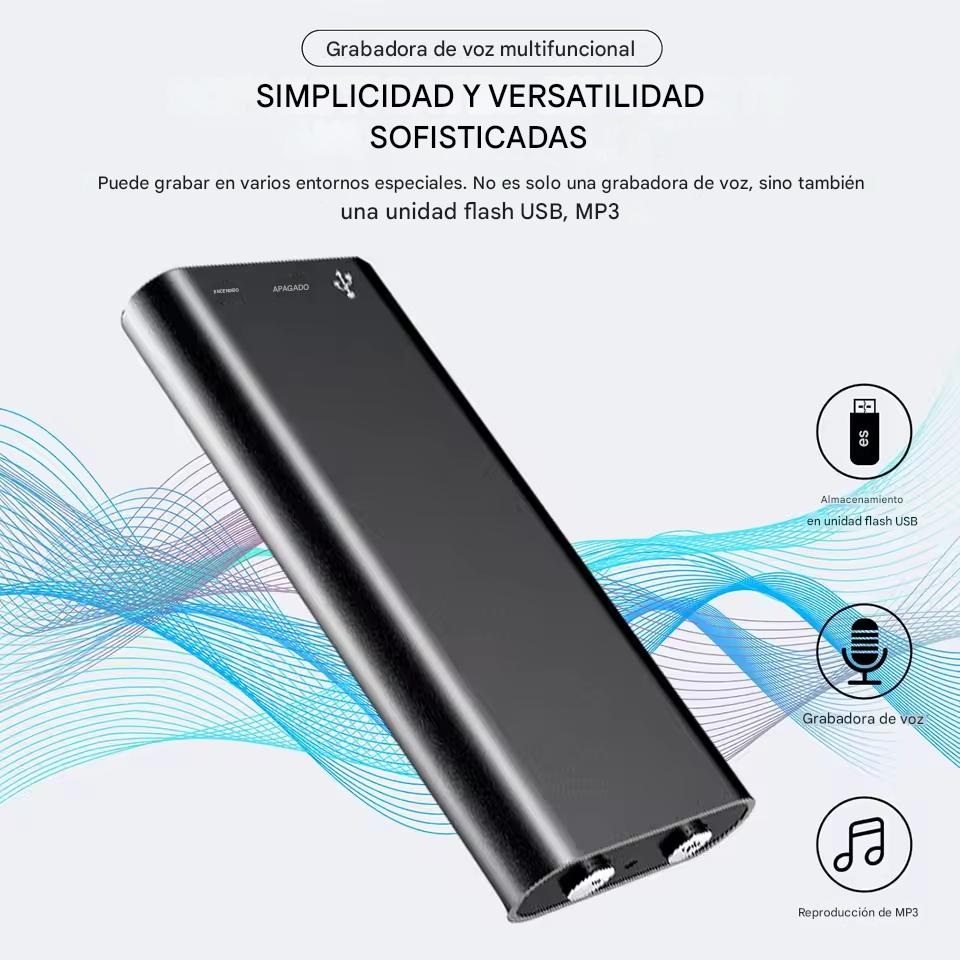 SmartVoice | Grabadora Portátil con 32 GB de Almacenamiento