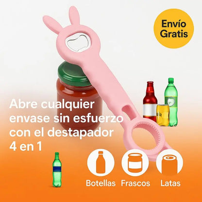 EasyGrip™ | Destapador 4 en 1 para diferentes envases Paga 1 Lleva 2